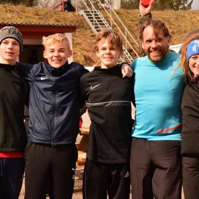 OCR familie på 5 klar til OCR PÅ BJERGET - run for fun